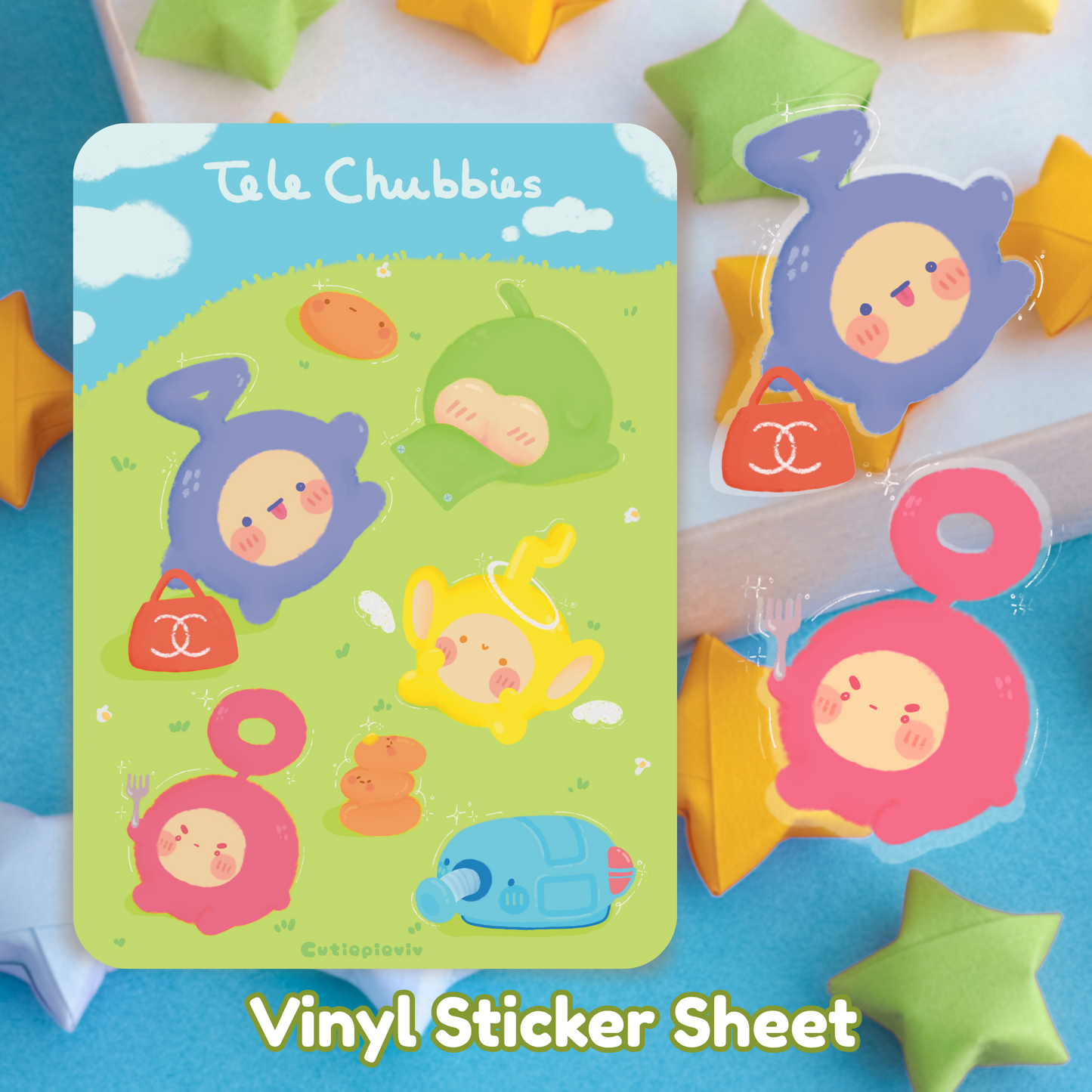 Tele Chubby Sticker Sheet