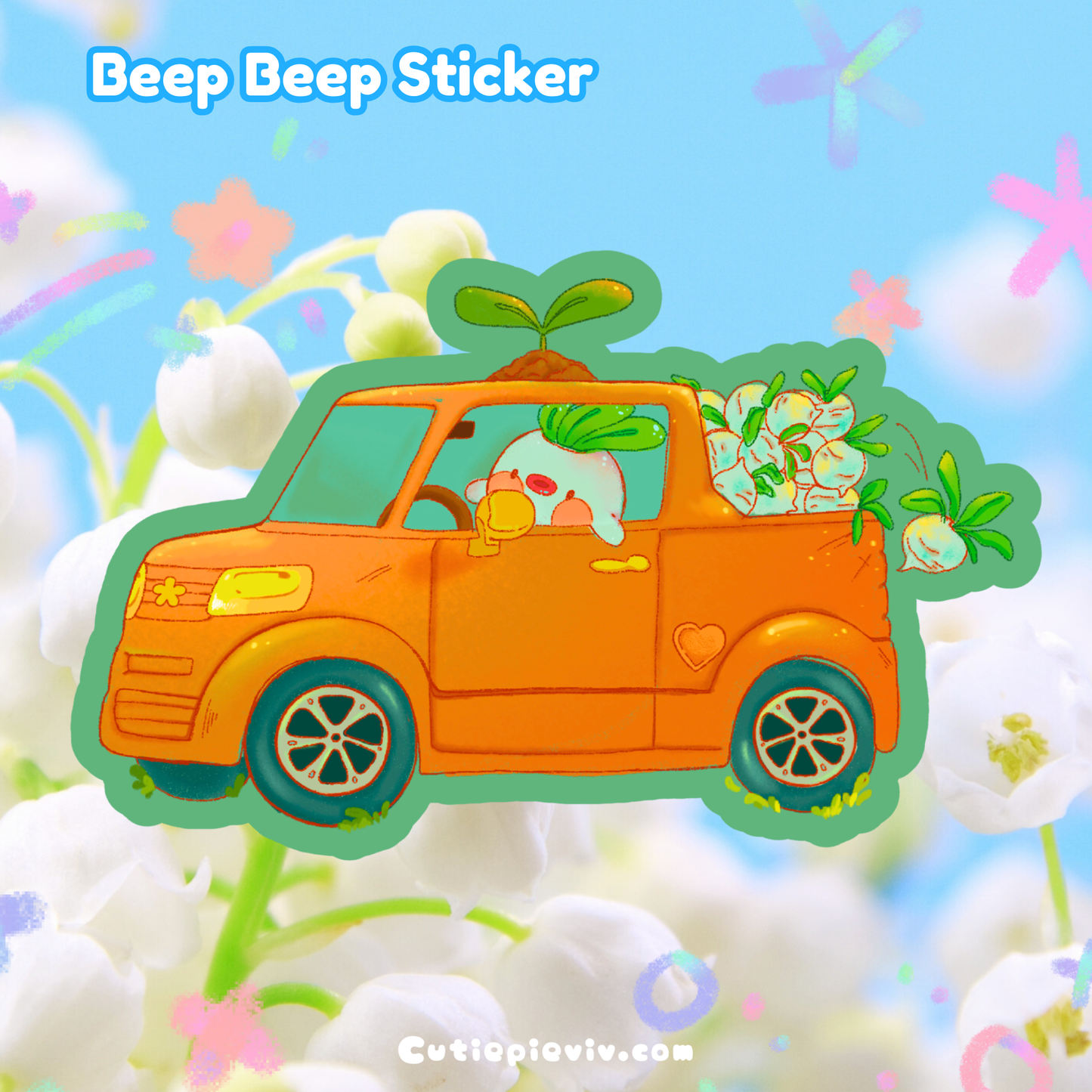 “Beep Beep" Sticker