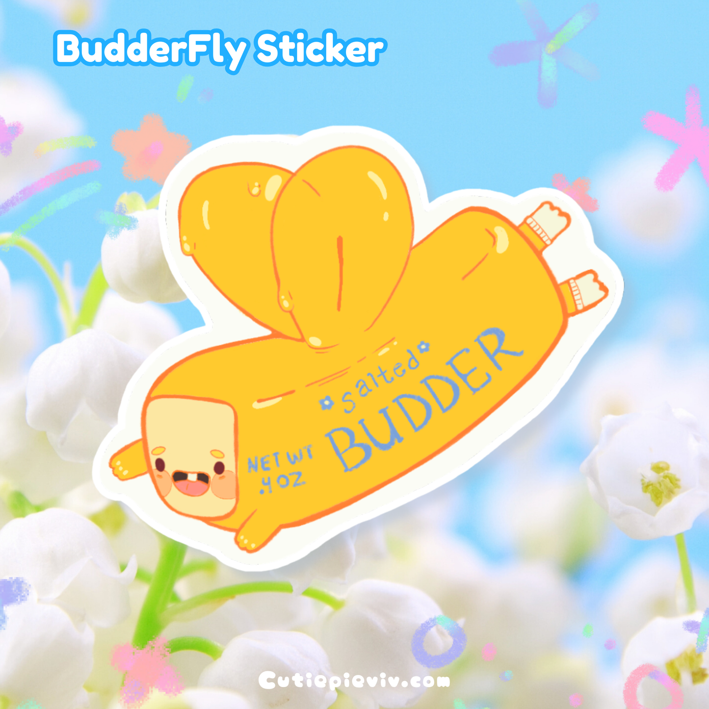 “BudderFly" Sticker