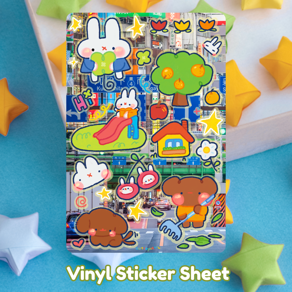 Lucky Bunny Sticker Sheet