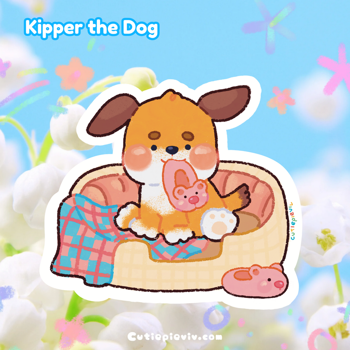 "Kipper The Dog" Sticker