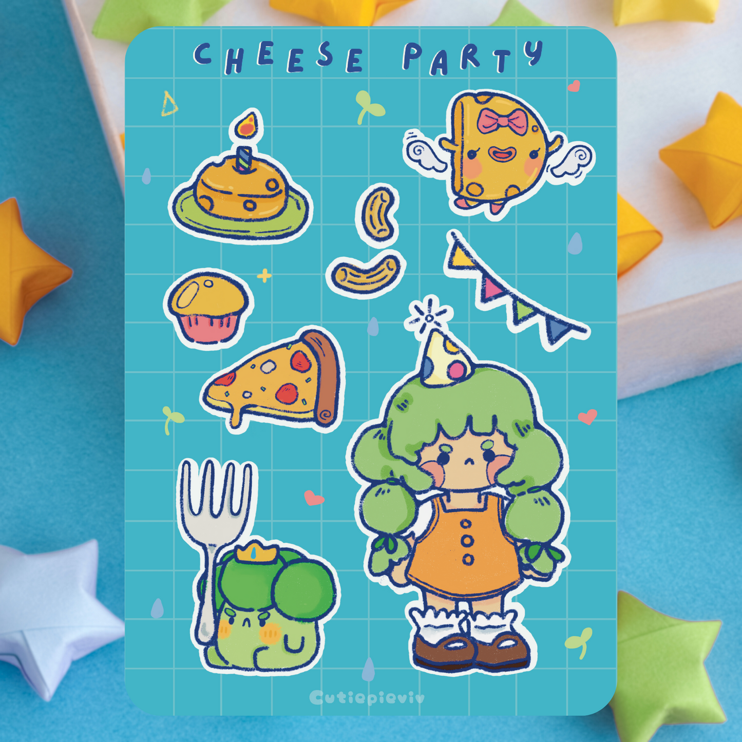 Cheese Party Sticker Sheet