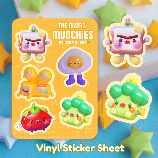 Misfit Munchies Sticker Sheet