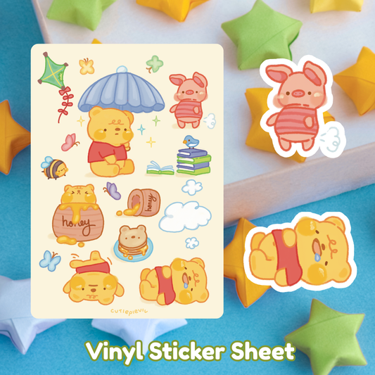 Poo Bear Sticker Sheet