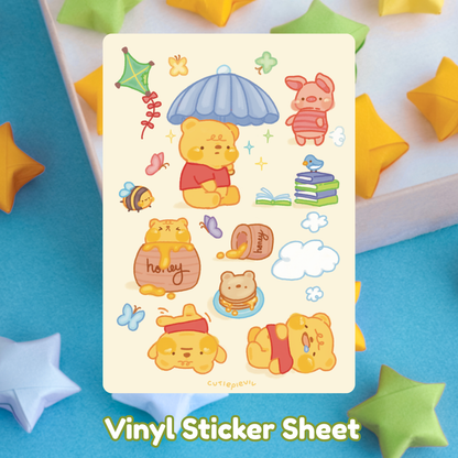 Poo Bear Sticker Sheet