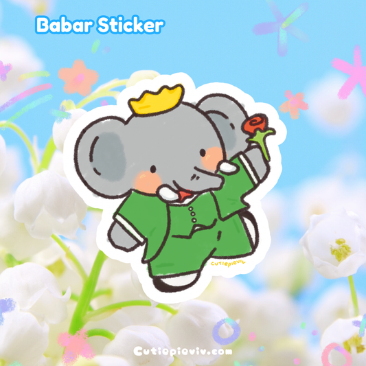Babar Sticker
