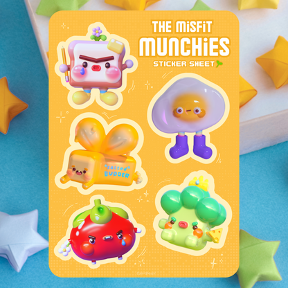 Misfit Munchies Sticker Sheet