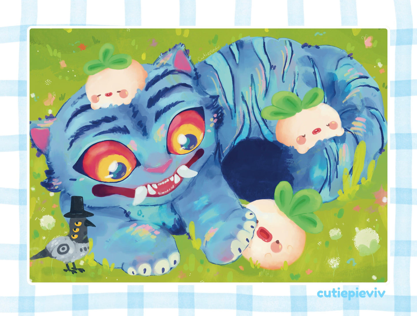 Derpy Tiger Print 5x7