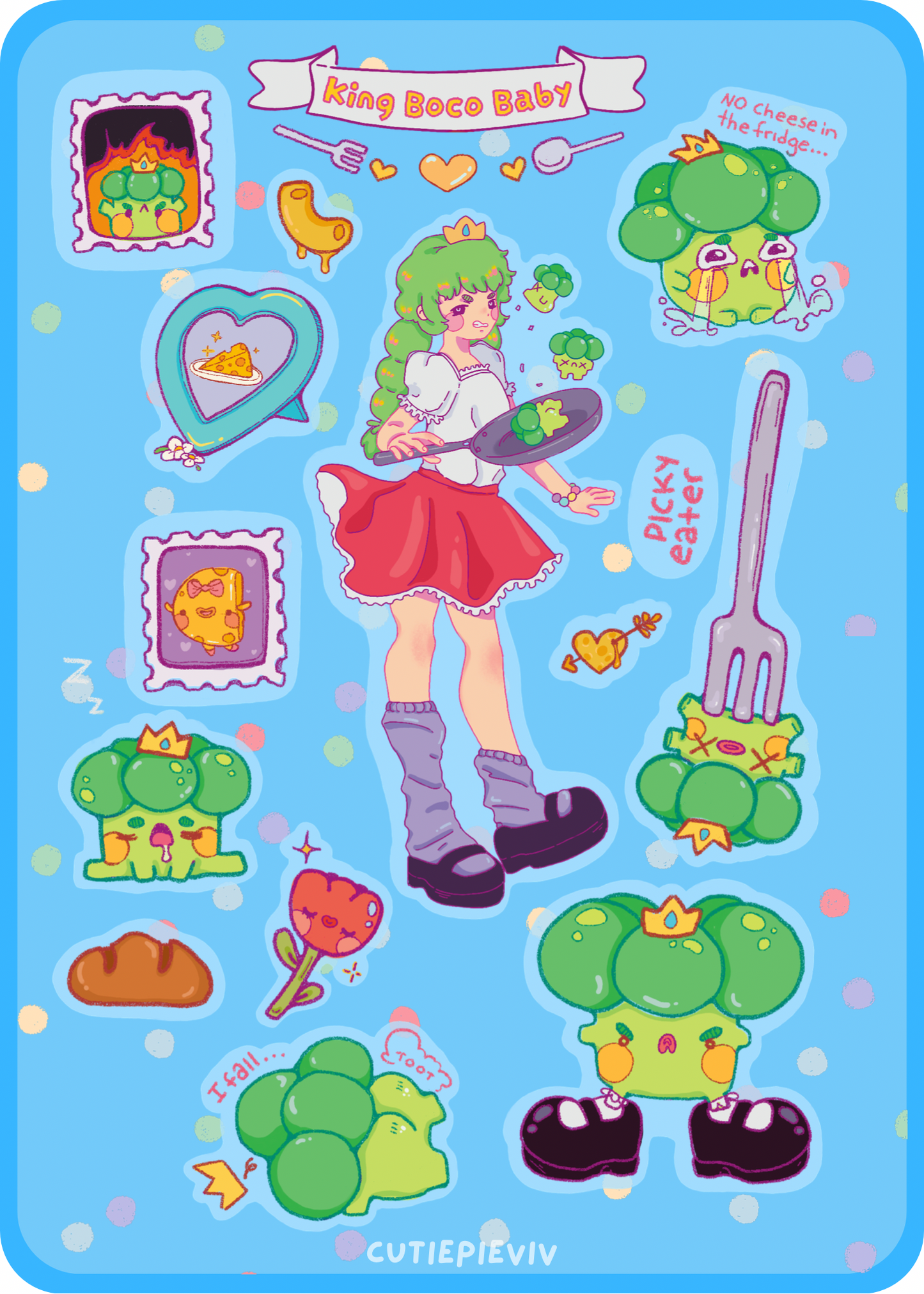 King Boco Baby Sticker Sheet