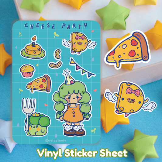 Cheese Party Sticker Sheet