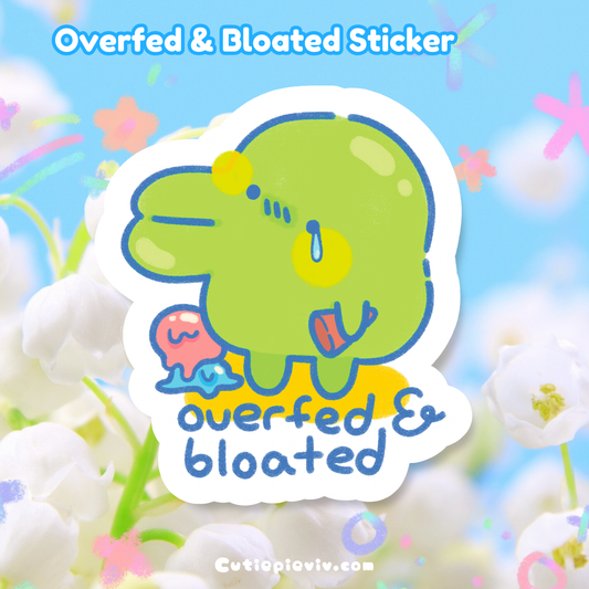 Overfed & Bloated Tamagotchi Sticker