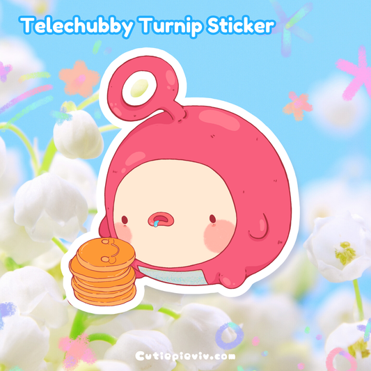 “telechubby Turnip” Sticker