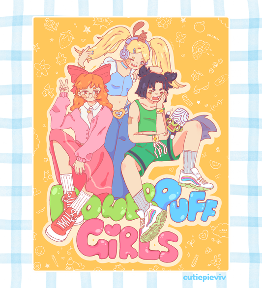 Power Puff Girl Print