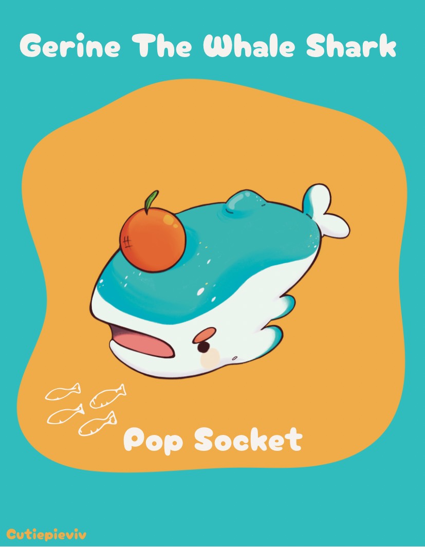 Gerine The Whale Shark Pop Socket