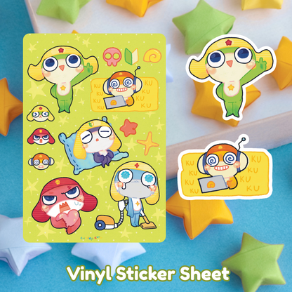 Sgt. Frog Sticker Sheet